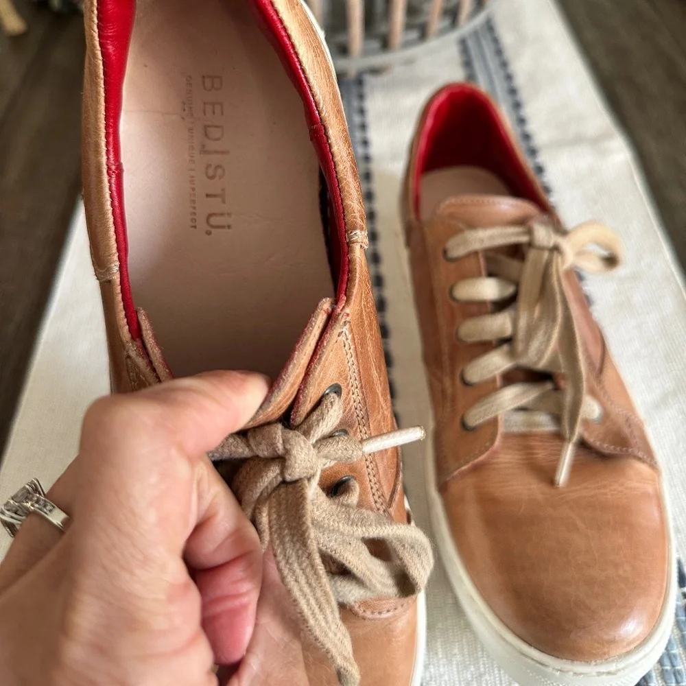 BED|STU Tan Leather Sneakers – Size 9.5 - Picture 7 of 7